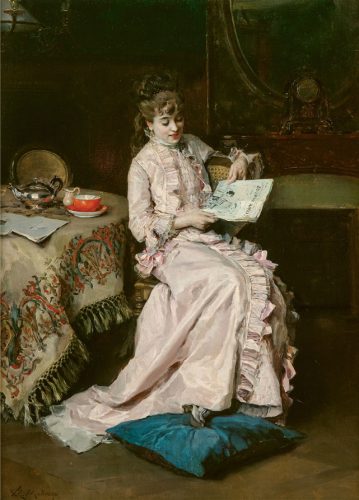 Aline Masson leyendo