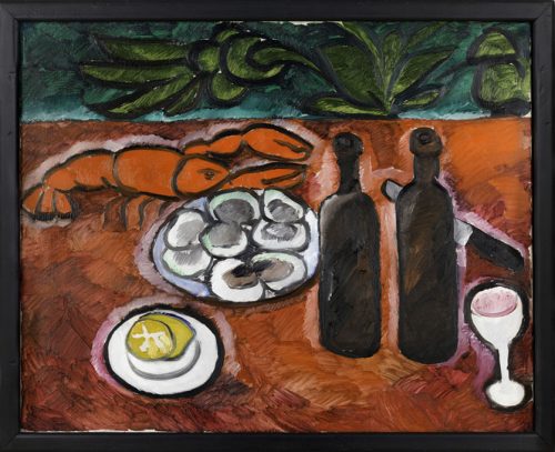 Goncharova- Bodegón con bogavante