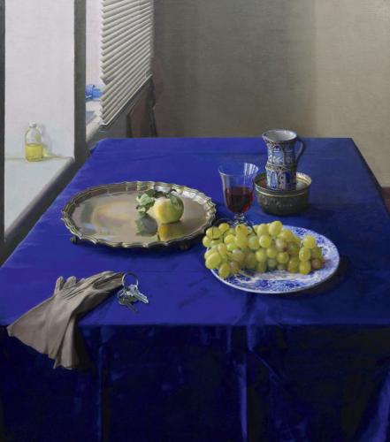 La mesa azul