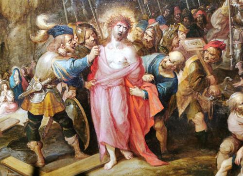 Jesús despojado de sus vestiduras (detalle)