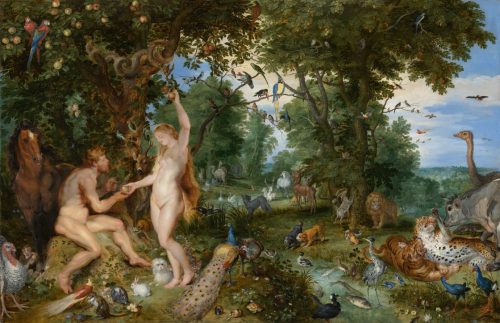 Brueghel el Viejo y Rubens, El Jardín del Edén y la caída