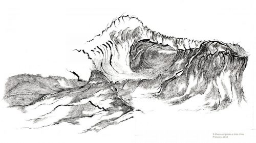 Dos dibujos originales a tinta china
