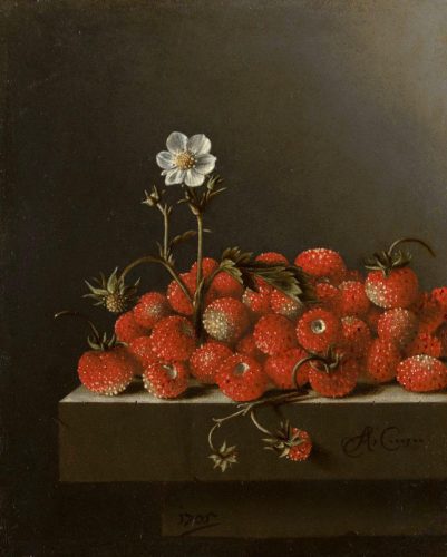 Coorte, Bodegón con fresas silvestres