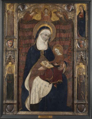 Santa Ana enseñando a leer a la Virgen