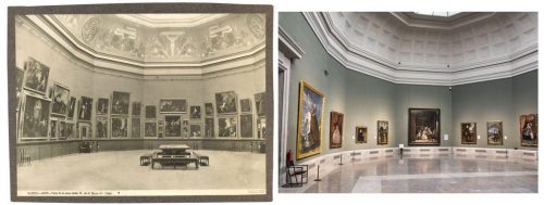 Sala de la reina Isabel ayer y hoy