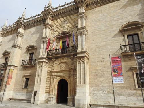 Detalle de la fachada del Palacio de Santa Cruz