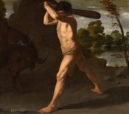 Hércules y el toro de Creta