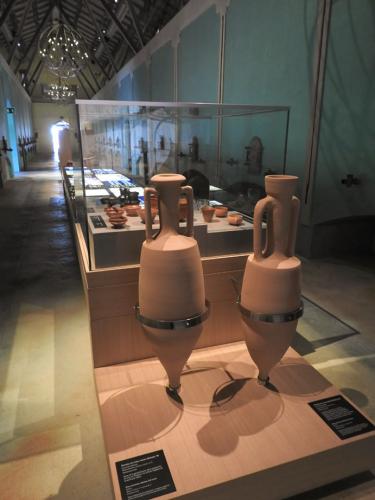 Ánfora de vino, forma Dresssel 1B, cultura romana. Procedencia itálica, siglo I a. C. Reproducción